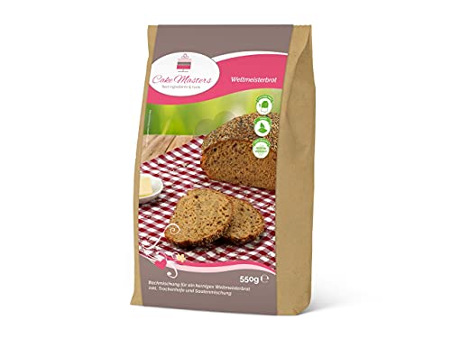 Cake-Masters Backmischung Weltmeisterbrot 550g inkl. Hefe (7,25€ / 1 Kg) von Pati-Versand