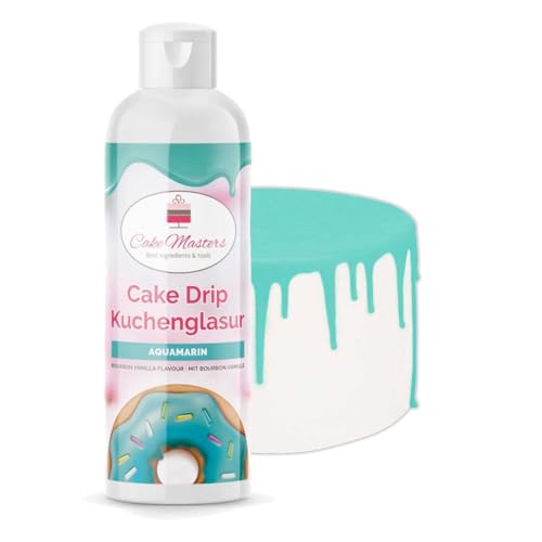 Cake-Masters Cake Drip Aquamarin 250g | Türkis | Einfach anzuwenden, lecker Vanille Geschmack | perfekt für Glasuren von Tropfkuchen, Cupcakes, Kekse | wiederverschließbare Qutschflasche Cake-Masters Cake Drip Aquamarin 250g | Türkis | Einfach anzuwenden, lecker Vanille Geschmack | perfekt für Glasuren von Tropfkuchen, Cupcakes, Kekse | wiederverschließbare Qutschflasche von Cake Masters