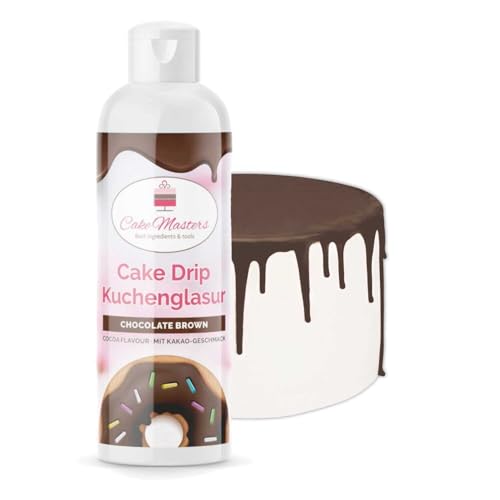 Cake-Masters Cake Drip Chocolate Brown 250g | Schoko Braun | Einfach anzuwenden, lecker Vanille Geschmack | perfekt für Glasuren von Tropfkuchen, Cupcakes, Kekse | wiederverschließbare Qutschflasche Cake-Masters Cake Drip Chocolate Brown 250g | Schoko Braun | Einfach anzuwenden, lecker Vanille Geschmack | perfekt für Glasuren von Tropfkuchen, Cupcakes, Kekse | wiederverschließbare Qutschflasche von Cake Masters