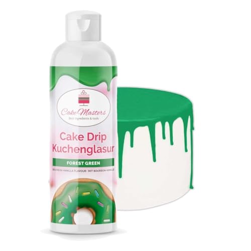 Cake-Masters Cake Drip Forest Green 250g | Wald Grün | Einfach anzuwenden, lecker Vanille Geschmack | perfekt für Glasuren von Tropfkuchen, Cupcakes, Kekse | wiederverschließbare Qutschflasche Cake-Masters Cake Drip Forest Green 250g | Wald Grün | Einfach anzuwenden, lecker Vanille Geschmack | perfekt für Glasuren von Tropfkuchen, Cupcakes, Kekse | wiederverschließbare Qutschflasche von Cake Masters