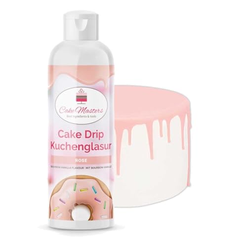 Cake-Masters Cake Drip Rose 250g | Rosa | Einfach anzuwenden, lecker Vanille Geschmack | perfekt für Glasuren von Tropfkuchen, Cupcakes, Kekse | wiederverschließbare Qutschflasche Cake-Masters Cake Drip Rose 250g | Rosa | Einfach anzuwenden, lecker Vanille Geschmack | perfekt für Glasuren von Tropfkuchen, Cupcakes, Kekse | wiederverschließbare Qutschflasche von Cake Masters