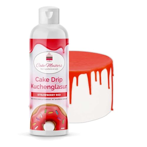Cake-Masters Cake Drip Strawberry Red 250g | Rot | Einfach anzuwenden, lecker Vanille Geschmack | perfekt für Glasuren von Tropfkuchen, Cupcakes, Kekse | wiederverschließbare Qutschflasche Cake-Masters Cake Drip Strawberry Red 250g | Rot | Einfach anzuwenden, lecker Vanille Geschmack | perfekt für Glasuren von Tropfkuchen, Cupcakes, Kekse | wiederverschließbare Qutschflasche von Cake Masters