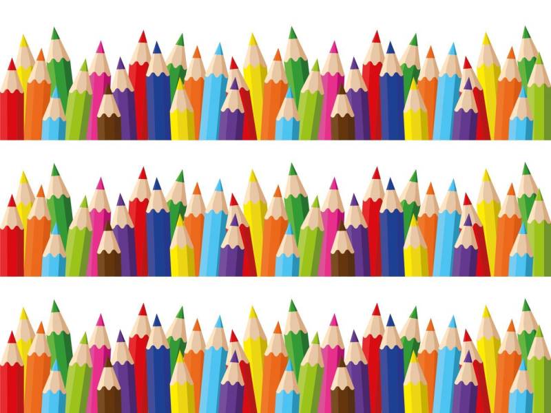 Essbare Tortenumrandung Buntstifte Mix 30cm von Cake-Masters Basics