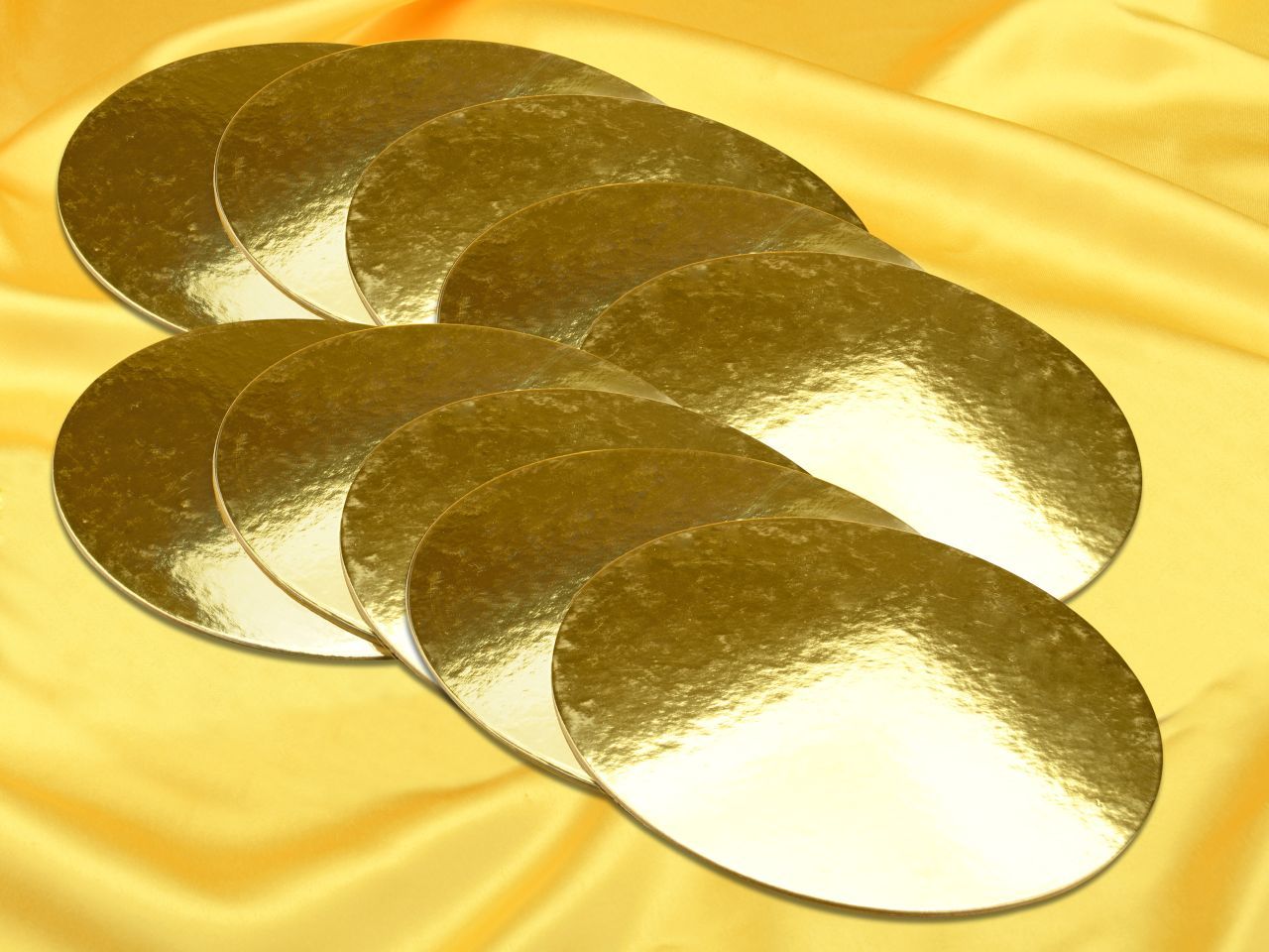 Golden Plate 15cm gold glänzend 10 Stück von Cake-Masters