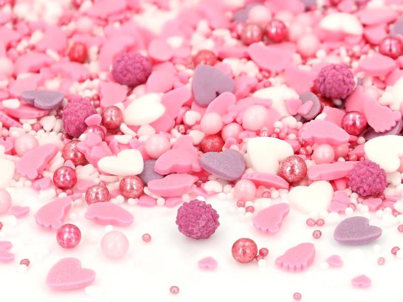 Sprinkles Baby Love pink 1kg von Cake-Masters