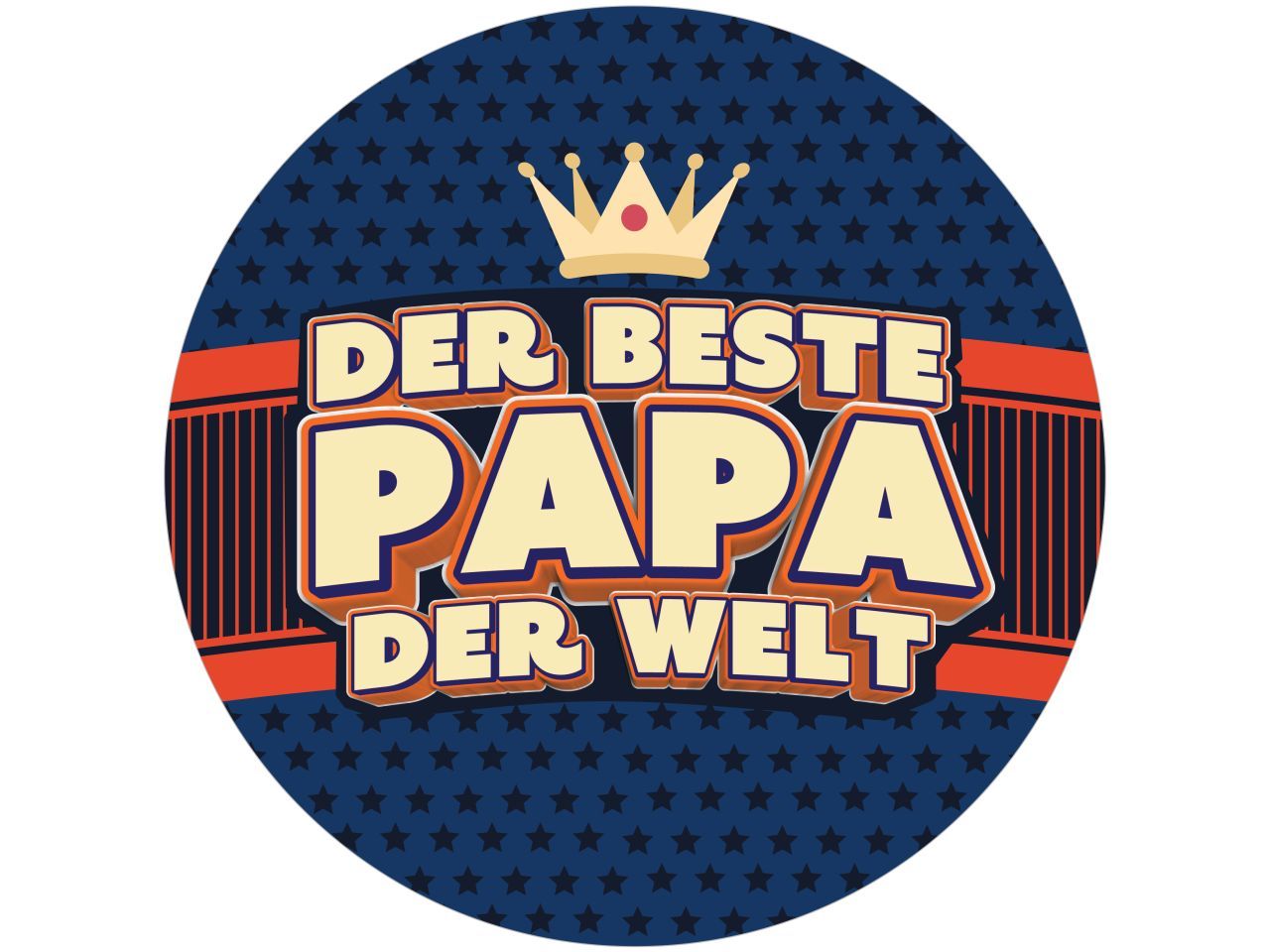 Tortenaufleger Der beste Papa der Welt rund 20cm Tortenaufleger Der beste Papa der Welt rund 20cm von Cake-Masters