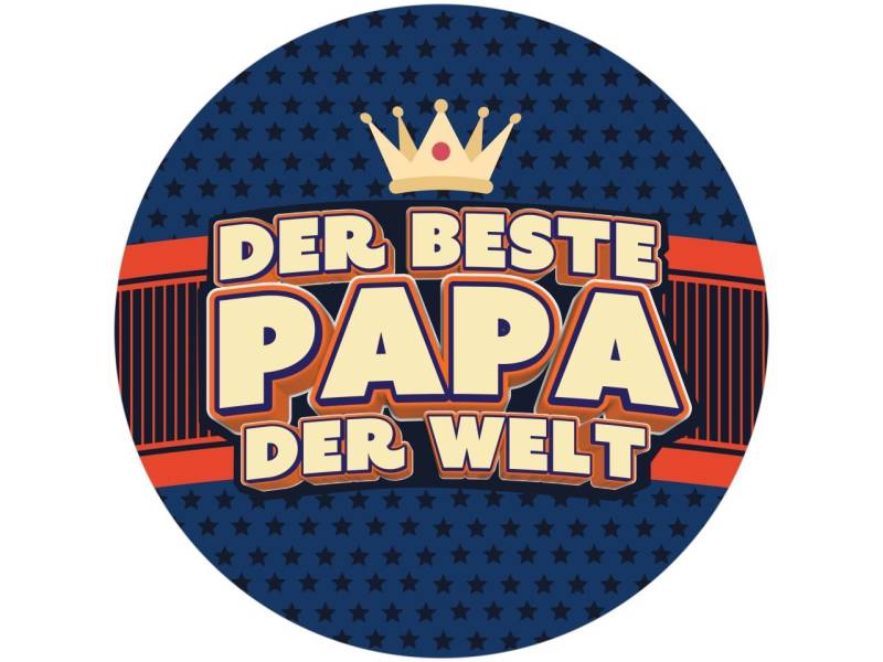 Tortenaufleger Der beste Papa der Welt rund 20cm von Cake-Masters