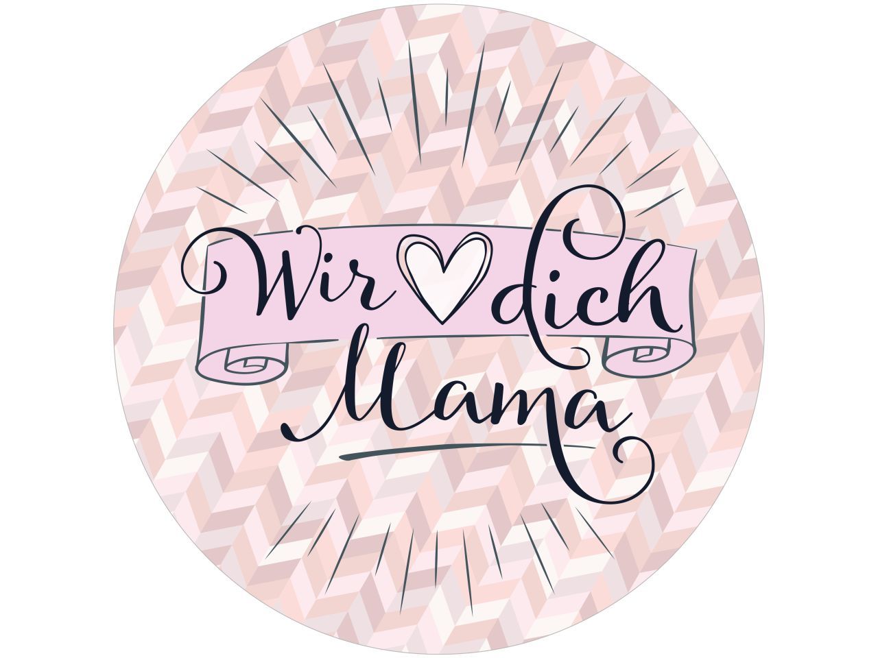 Tortenaufleger Wir lieben Dich Mama rund 20cm Tortenaufleger Wir lieben Dich Mama rund 20cm von Cake-Masters