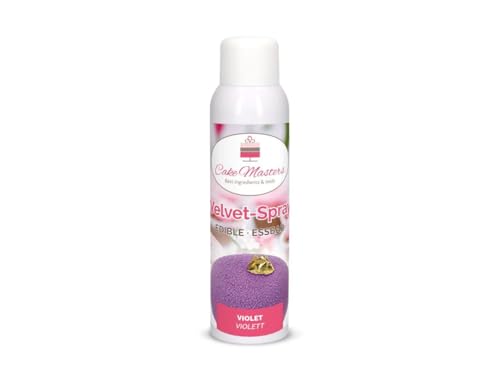 Velvet-Spray Lila Violett 250 ml Samt-Effekt Farbspray Sprühfarbe Dessert Farbe von Cake Masters