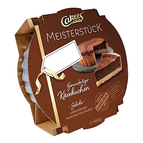 Cakees Frischkäsekuchen Schoko, lange Haltbarkeit, 100% natürlichen Rohstoffen (1 x 450g) von Cakees