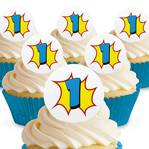 Cakeshop Comic Explosion Kuchendekoration, essbar, vorgeschnitten, Premium-Qualität Cake Shop 12 x Pre-cut Premium Wafer Paper Toppers Cakeshop Comic Explosion Kuchendekoration, essbar, vorgeschnitten, Premium-Qualität Cake Shop 12 x Pre-cut Premium Wafer Paper Toppers von Cakeshop