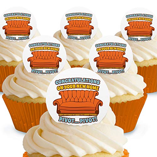 Cakeshop Congratulations New Home Pivot Friends Essbare Kuchendekoration – vorgeschnittene Premium-Qualität Cake Shop 12 x Pre-cut Premium Wafer Paper Toppers Cakeshop Congratulations New Home Pivot Friends Essbare Kuchendekoration – vorgeschnittene Premium-Qualität Cake Shop 12 x Pre-cut Premium Wafer Paper Toppers von Cakeshop