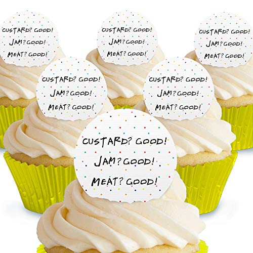 Cakeshop Custard – Gut, Marmelade – Good Friends Essbare Kuchendekorationen – vorgeschnittene Premium-Qualität Cake Shop 12 x Pre-cut Premium Wafer Paper Toppers Cakeshop Custard – Gut, Marmelade – Good Friends Essbare Kuchendekorationen – vorgeschnittene Premium-Qualität Cake Shop 12 x Pre-cut Premium Wafer Paper Toppers von Cakeshop