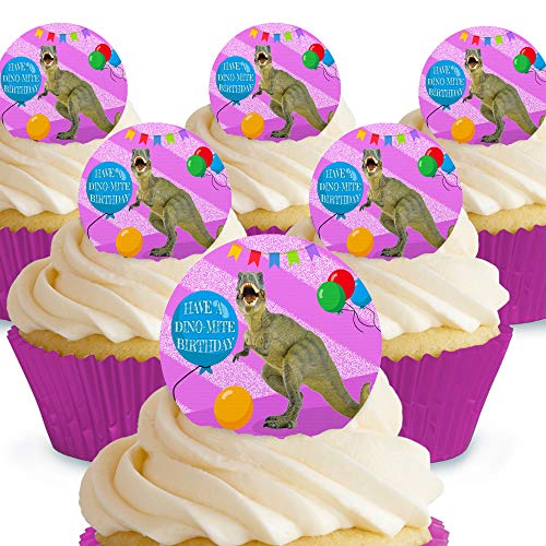 Cakeshop Essbare Kuchendekoration, Dinosaurier-Motiv, Dinosaurier, T-Rex, lila, vorgeschnitten, Premium-Qualität Cake Shop 12 x Pre-cut Premium Wafer Paper Toppers Cakeshop Essbare Kuchendekoration, Dinosaurier-Motiv, Dinosaurier, T-Rex, lila, vorgeschnitten, Premium-Qualität Cake Shop 12 x Pre-cut Premium Wafer Paper Toppers von Cakeshop