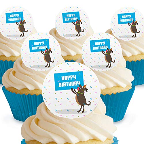 Cakeshop Happy Birthday Dog Banner essbare Kuchendekorationen – vorgeschnittene Premium Qualität Cake Shop 12 x Pre-cut Premium Wafer Paper Toppers Cakeshop Happy Birthday Dog Banner essbare Kuchendekorationen – vorgeschnittene Premium Qualität Cake Shop 12 x Pre-cut Premium Wafer Paper Toppers von Cakeshop