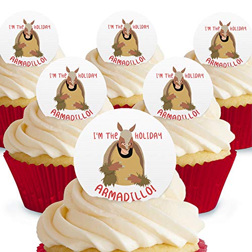 Cakeshop I‘m The Holiday Armadillo Friends Essbare Kuchendekoration – vorgeschnittene Premium-Qualität Cake Shop 12 x Pre-cut Premium Wafer Paper Toppers Cakeshop I‘m The Holiday Armadillo Friends Essbare Kuchendekoration – vorgeschnittene Premium-Qualität Cake Shop 12 x Pre-cut Premium Wafer Paper Toppers von Cakeshop