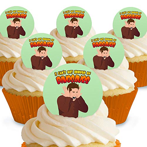 Cakeshop Kuchendekoration, essbar, vorgeschnittene Kuchendekoration mit Aufschrift "I Can't Get Enough of Dinosaurs Friends" 12 x Pre-cut Premium Wafer Paper Toppers Cakeshop Kuchendekoration, essbar, vorgeschnittene Kuchendekoration mit Aufschrift "I Can't Get Enough of Dinosaurs Friends" 12 x Pre-cut Premium Wafer Paper Toppers von Cakeshop