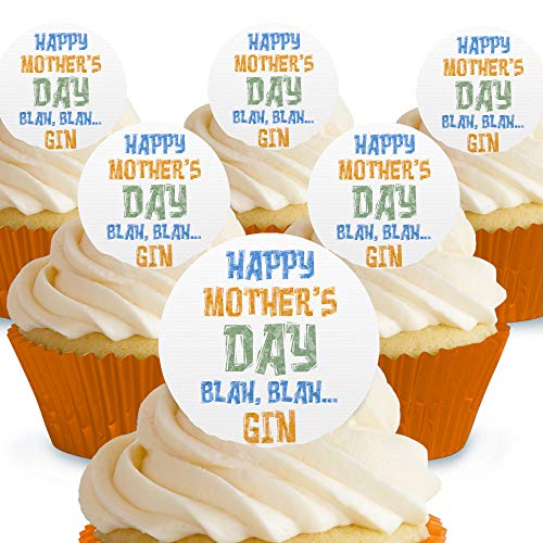 Cakeshop Kuchendekorationen Happy Motherday, Bla, Gin, essbar, vorgeschnitten, Premium-Qualität Cake Shop 12 x Pre-cut Premium Wafer Paper Toppers Cakeshop Kuchendekorationen Happy Motherday, Bla, Gin, essbar, vorgeschnitten, Premium-Qualität Cake Shop 12 x Pre-cut Premium Wafer Paper Toppers von Cakeshop