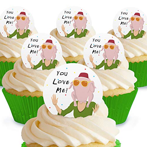 Cakeshop Love You Monica Truthahnkopf Freunde essbare Kuchendekorationen – vorgeschnittene Premium-Qualität Cake Shop 12 x Pre-cut Premium Wafer Paper Toppers Cakeshop Love You Monica Truthahnkopf Freunde essbare Kuchendekorationen – vorgeschnittene Premium-Qualität Cake Shop 12 x Pre-cut Premium Wafer Paper Toppers von Cakeshop
