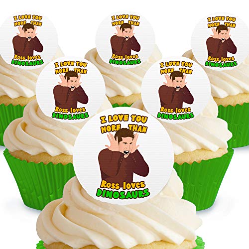Cakeshop Love You More Than Ross Loves Dinosaurier Friends Essbare Kuchendekorationen – vorgeschnittene Premium-Qualität Cake Shop 12 x Pre-cut Premium Wafer Paper Toppers Cakeshop Love You More Than Ross Loves Dinosaurier Friends Essbare Kuchendekorationen – vorgeschnittene Premium-Qualität Cake Shop 12 x Pre-cut Premium Wafer Paper Toppers von Cakeshop