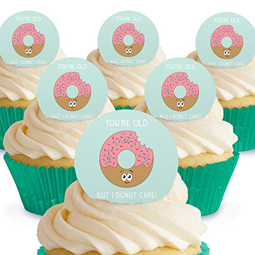 Cakeshop Your'e Old But I Donut Care Essbare Kuchendekorationen – vorgeschnittene Premium-Qualität Cake Shop 12 x Pre-cut Premium Wafer Paper Toppers Cakeshop Your'e Old But I Donut Care Essbare Kuchendekorationen – vorgeschnittene Premium-Qualität Cake Shop 12 x Pre-cut Premium Wafer Paper Toppers von Cakeshop