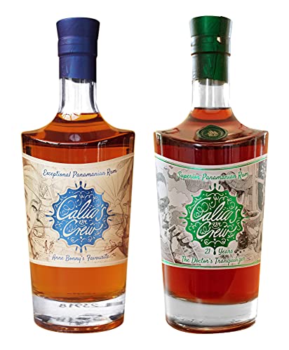 Calicos Crew Rum - Das Zweierset zum Sonderpreis mit Anne Bonnys Favourite | 700ml | 40% vol | 8 Jahre | und The Doctors Tranquilizer | 700ml | 40% vol | 21 Jahre | von Calico's Crew