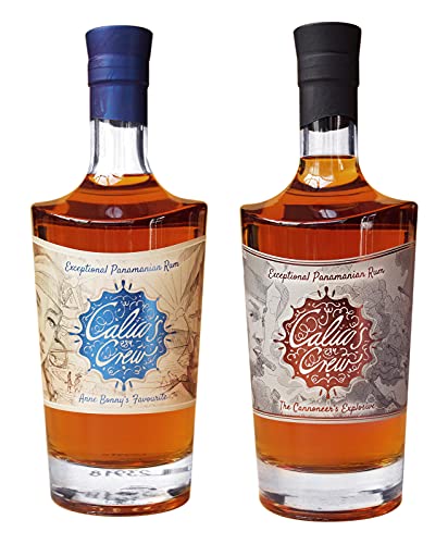 Calicos Crew Rum - Das Zweierset zum Sonderpreis mit Anne Bonnys Favourite | 700ml | 40% vol | 8 Jahre | und The Cannoneers Explosive | 700ml | 48% vol | 8 Jahre | von Calico's Crew