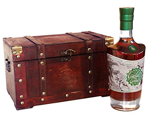 Calico's Crew | 1x 0,7 l Premium Rum aus Panama – 40% vol. und 21 Jahre alte Reifung – mit Holz-Schatztruhe als Geschenkset – fassgelagert, Noten von Nougat & Haselnuss | The Doctor's Tranquilizer Calico's Crew | 1x 0,7 l Premium Rum aus Panama – 40% vol. und 21 Jahre alte Reifung – mit Holz-Schatztruhe als Geschenkset – fassgelagert, Noten von Nougat & Haselnuss | The Doctor's Tranquilizer von Calico's Crew