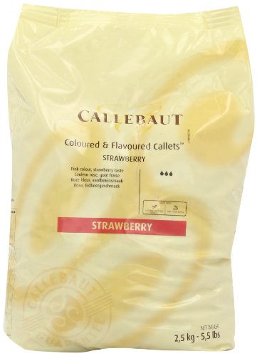 Aromatisierte Dekormasse - Strawberry, Callets, 2,5 kg von Callebaut