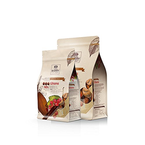 BARRY GHANA 40% MILCH SCHOKOLADE COUVERTURE 1 KG von Cacao Barry