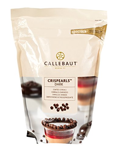 CALLEBAUT Crispearls Dark, Milchschokolade, Dunkel und geröstete Kekse in einer einzigen kleinen Perle, 1 x 800g von Callebaut