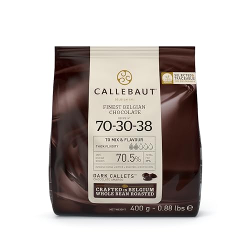 Callebaut Schwarze Schokolade Tropfen 70% Beutel mit 400 g von Callebaut