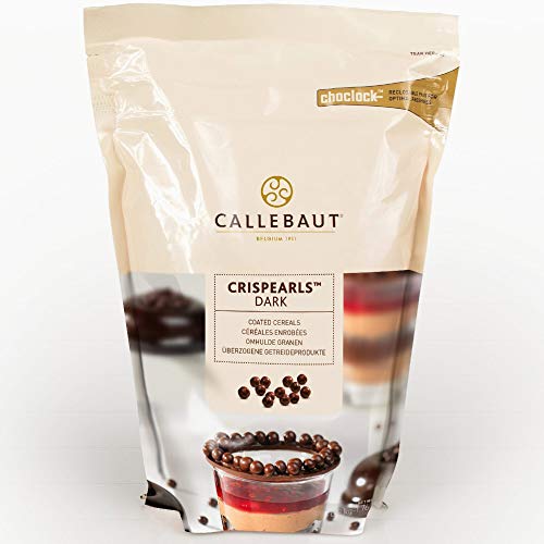 Callebaut Crispearls Dark, Milchschokolade, Dunkel und geröstete Kekse in einer einzigen kleinen Perle, 800 g von Callebaut