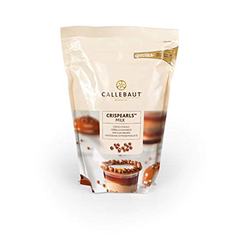 Callebaut Crispearls Milk, Milchschokolade, Milchschokolade und geröstete Kekse in einer einzigen kleinen Perle, 800 g von Callebaut