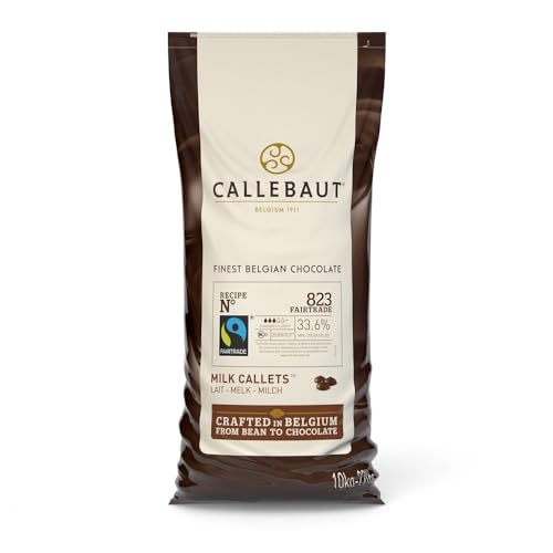 Callebaut Fairtrade Milchschokolade Chips Polybeutel (Packung mit 10kg) von Callebaut
