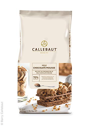 Callebaut Chocolate Mousse, Schokoladen-Mousse-Pulver, Milchschokoladenmousse, Milchschokolade, 70% Kakako, 1x 800G von Callebaut