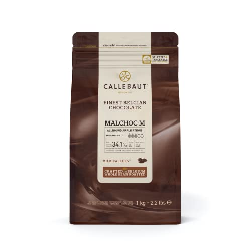 Callebaut Recipe N°Malchoc M Milchschokolade ohne Zuckerzusatz, 33,9% Kakao, 1Kg von Callebaut