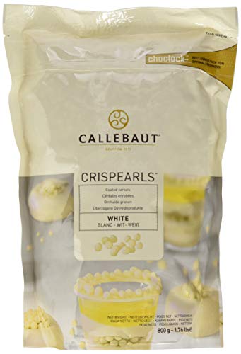 Callebaut Crispearls White, Weiße Schokolade, Weisse und geröstete Kekse in einer einzigen kleinen Perle, 800 g von Callebaut