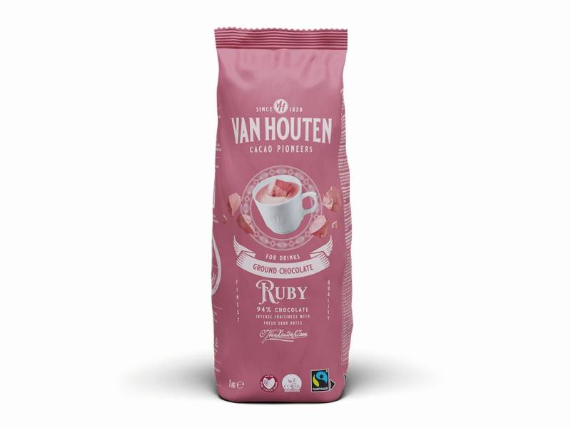 Van Houten Trinkschokolade Ruby 1kg von Callebaut
