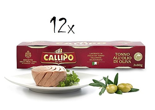 12x Callipo Tonno all'olio di oliva 3x 80g italienisch Thunfisch in Olivenölera Prangi 156-89812 Pizzo (VV) - Werks S.S. von Callipo