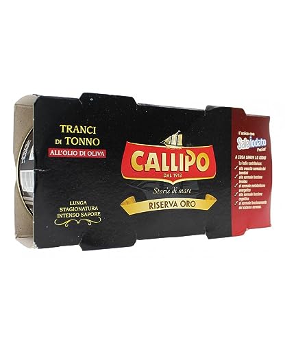 Callipo - Riserva Oro - Tranci di Tonno all'Olio di Oliva - Tin - 2 x 160g von Callipo