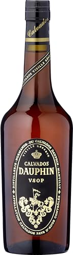 Dauphin Calvados V.S.O.P. – Lang gereifter, fruchtbetonter Apfelbrand aus der Normandie mit 40% vol. (1 x 0,7l) von Calvados Dauphin