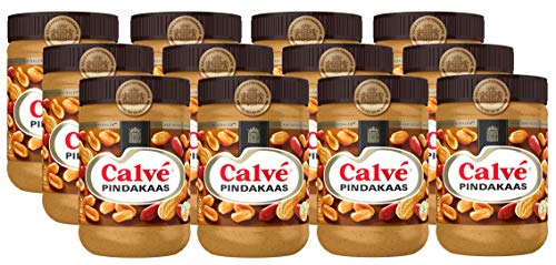 12 X Calvé Pindakaas - Erdnußbutter - 650g von Calve Pindakaas