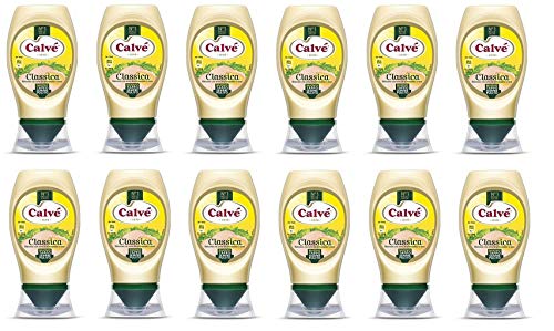 12 x Calve Calvè Classic Mayonnaise Squeeze Mayo Classic Pommes Sauce Tisch Saucen 250 ml von Calvè