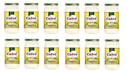 12x Calve Calvè Klassik Mayonnaise mayo classic Fritessoße Soße Würzsaucen Sauce glass 500ml von Calvè