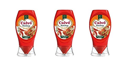 3x Calvé GEWÜRZ KETCHUP piccante Fritessoße Soße Sauce 250ml von Calvè