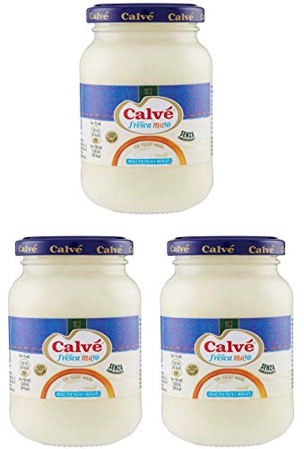 3x Calvè bontà fresca mayo mit fettarmem Joghurt würzen Glass sauce 225 ml von Calvè