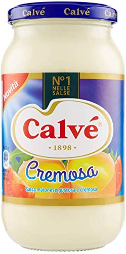 6x Calve Calvè Cremosa Mayonnaise mayo classic Fritessoße Soße Sauce glass 439ml von Calvè