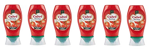 6x Calvé Ketchup Squeeze FritesSoße Tafelsauce natürliche Inhaltsstoffe 250ml von Calvé