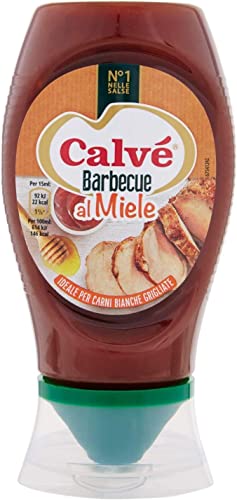 6x Calvé Salsa Barbecue al Miele Tafelsauce Soße Honig Barbecue Sauce 250ml süßer Geschmack Würzsaucen von Calvé